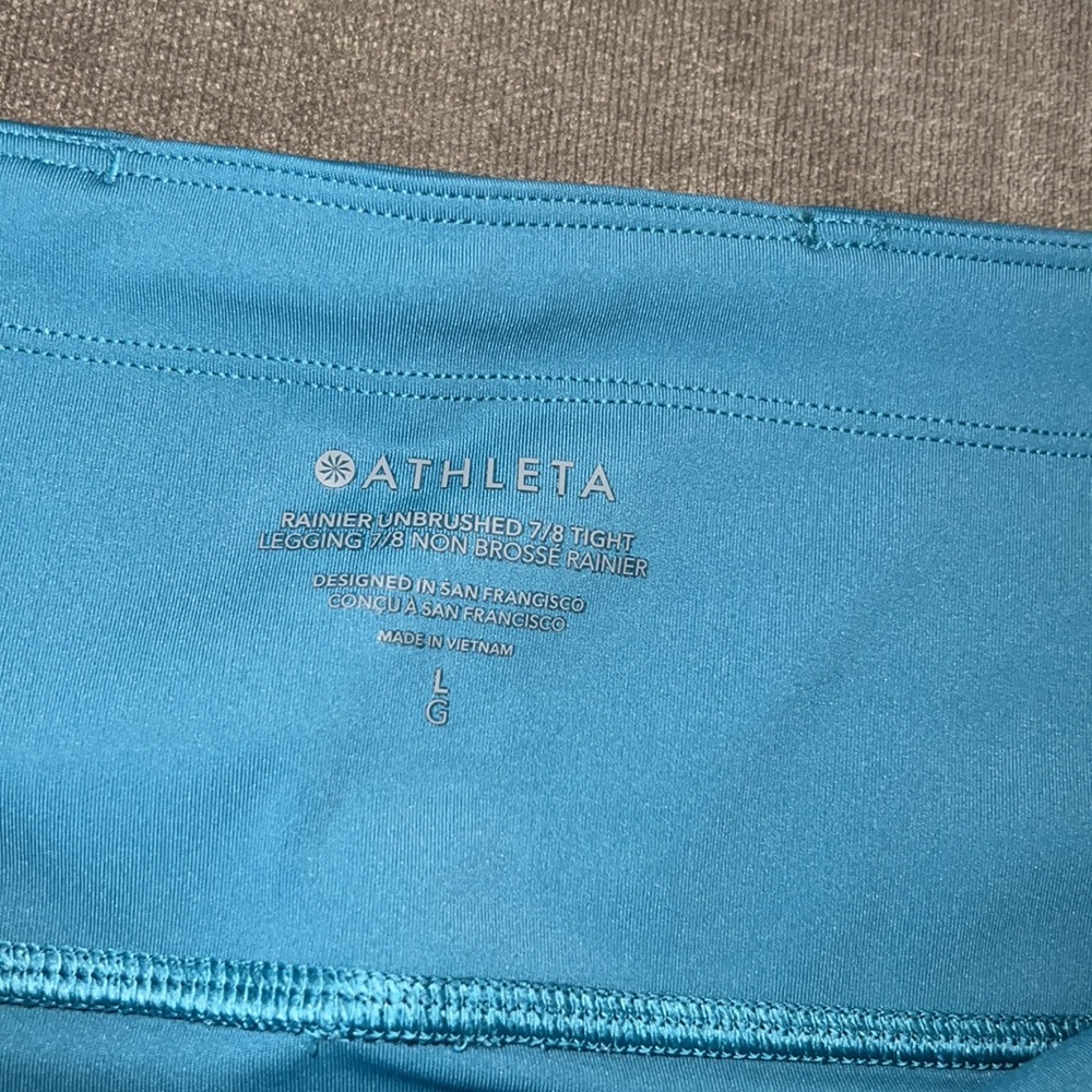 NWT! ATHLETA Rainier Unbrushed 7/8 Legging - Picture 9 of 9